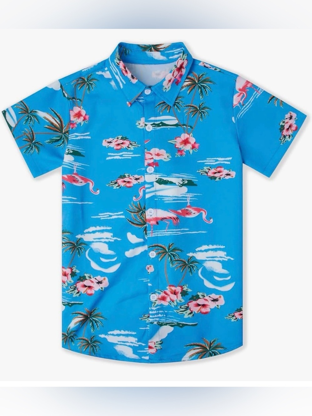 Boys size large short sleeve Hawaiian button down shirt
